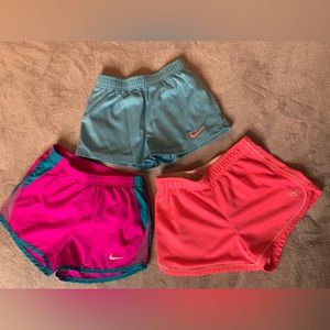 Lot of girls Summer shorts. Nike and Justice. 3 items total